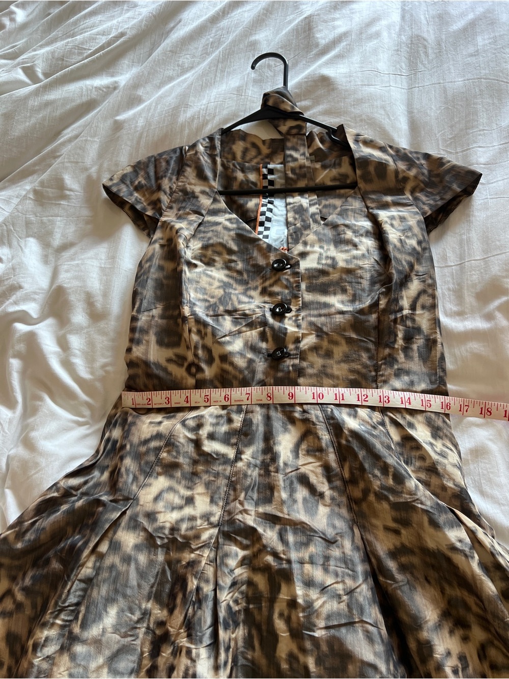 L.A.M.B. 2008 spring collection cheetah print dress Y2K vintage - Picture 8 of 14
